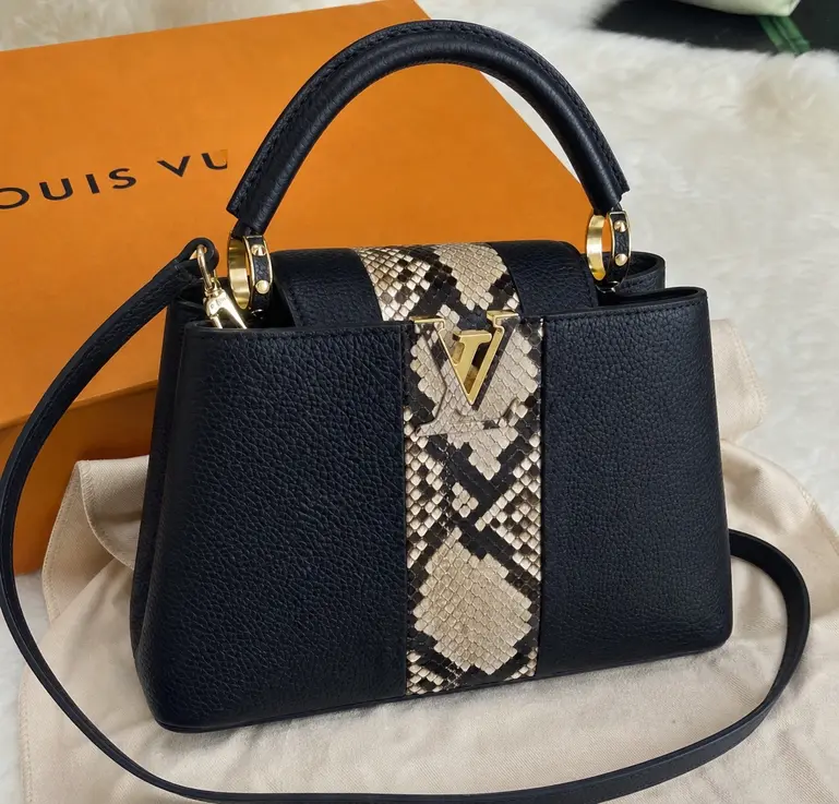 2018 Premium Python Capucines PM N94219 photo review
