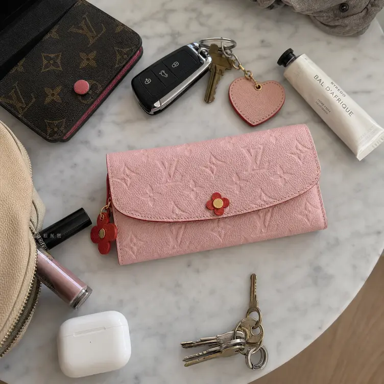 2019 Monogram Empreinte Emilie Wallet-Rose Poudre M64162 photo review