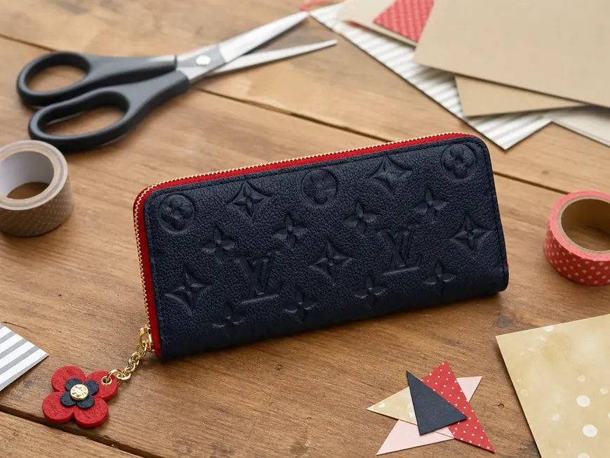 2019 Monogram Empreinte Clemence Wallet-Marine Rouge M63920 photo review