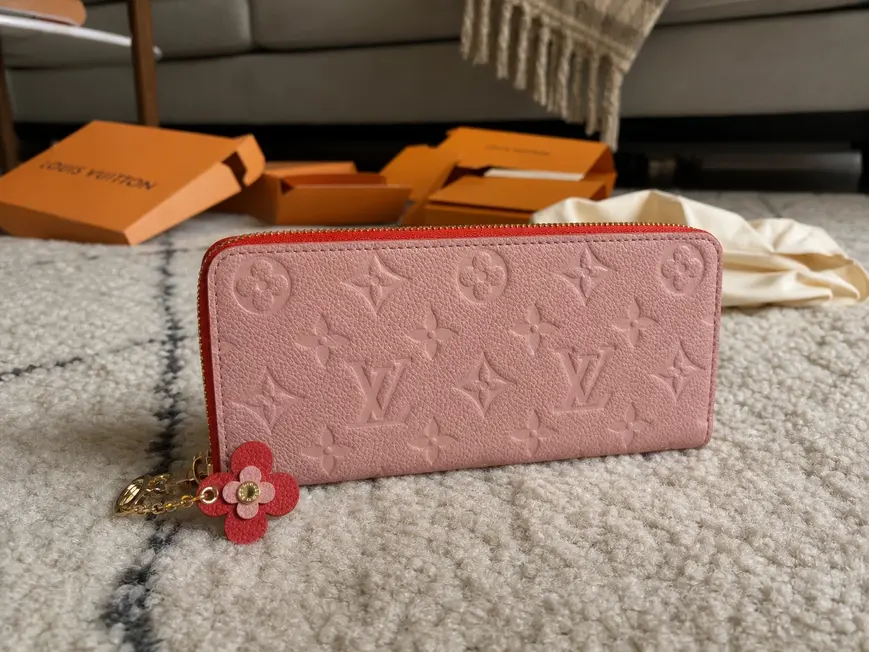 2019 Monogram Empreinte Clemence Wallet-Rose Poudre M64161 photo review