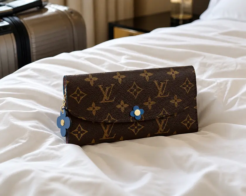 2019 Monogram Canvas Emilie Wallet-Bleu Jean M63895 photo review