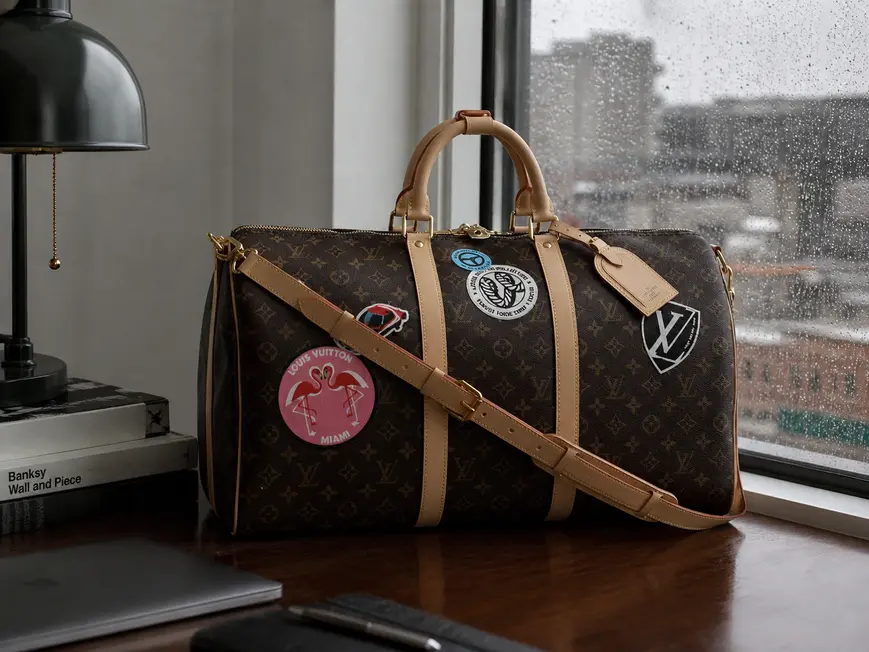Premium 2017 Hotel Stickers Keepall Bandouliere 50 M41441 photo review