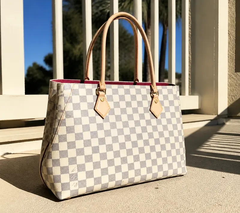 Monogram Damier Azur Calvi Handbag N41449 photo review