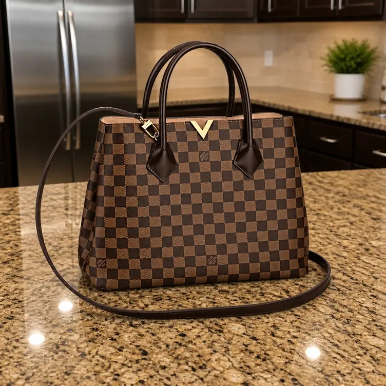 2015 Damier Ebene Kensington Bag N41435 photo review
