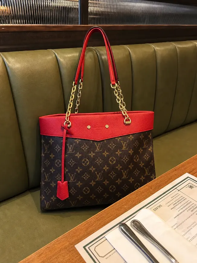 2015 Fall Monogram Pallas Shopper-Cherry M51197 photo review