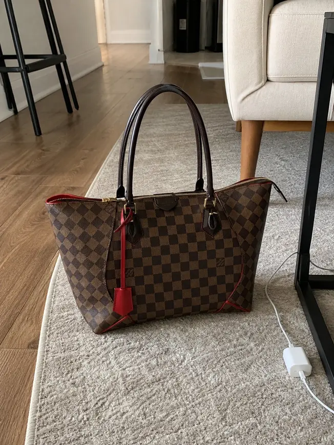 2015 Limited Damier Ebene Caissa MM N41548 photo review
