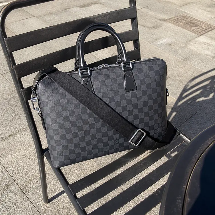 Damier Graphite Porte Documents Jour 15" Laptop Bag N48224 photo review