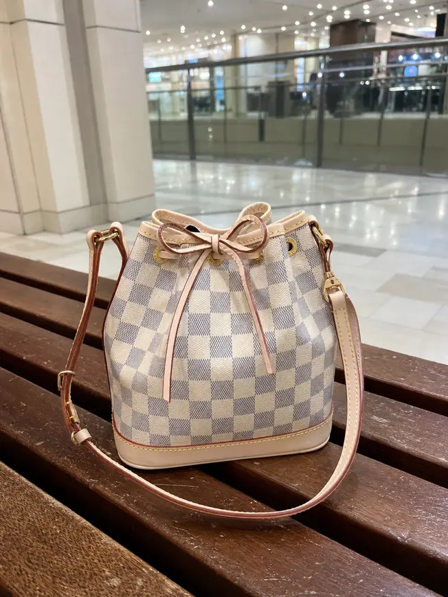 2015 Damier Azur Canvas Noe BB N41220 photo review