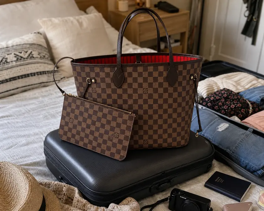 Premium Damier Ebene Canvas Neverfull MM N41358-2 photo review