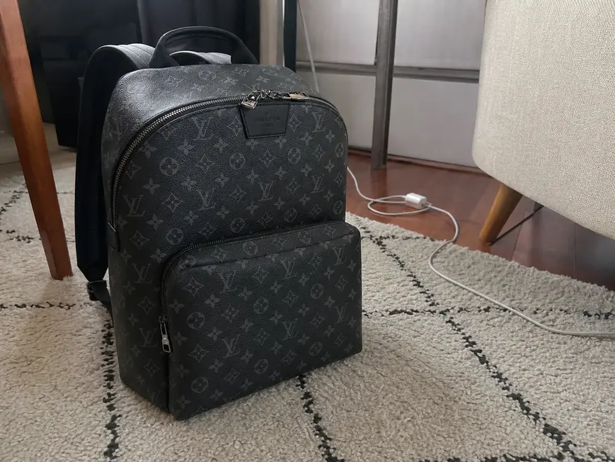 2017 Premium Men Monogram Eclipse Apollo Backpack M43186 photo review