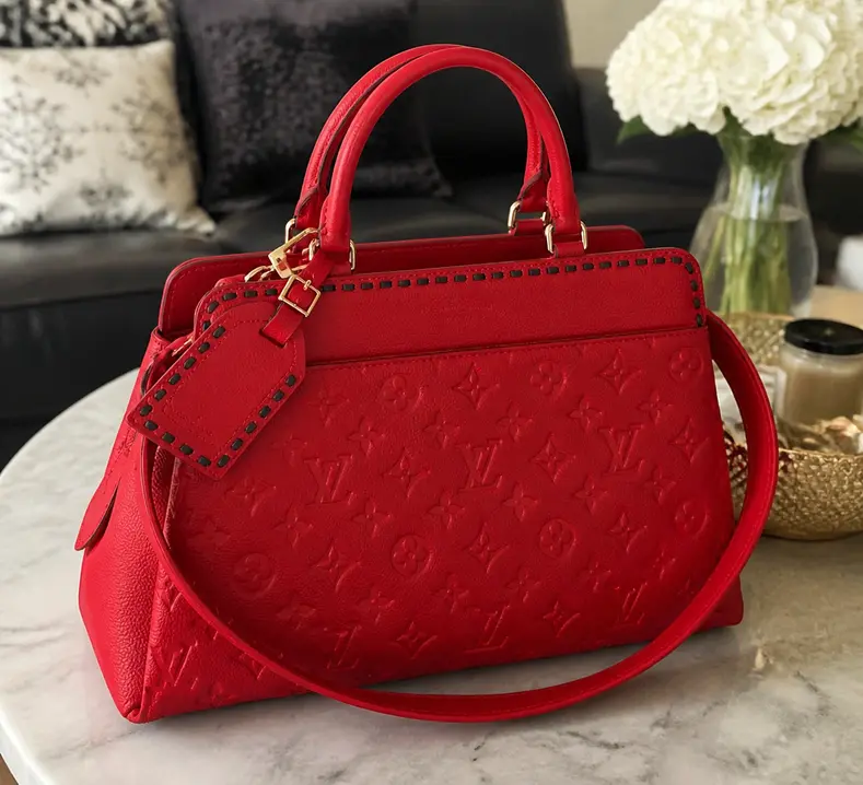 2017 Premium Monogram Empreinte Vosges MM-Red M41492 photo review