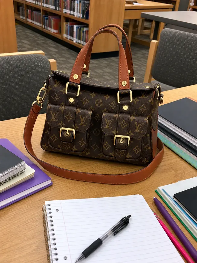 2017 Premium Monogram Canvas Manhattan Bag M43481 photo review