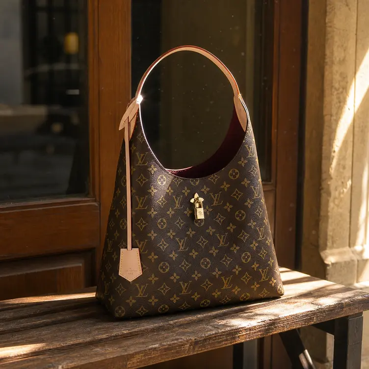 2018 Premium Flower Monogram Hobo handbag-Beige M43546 photo review