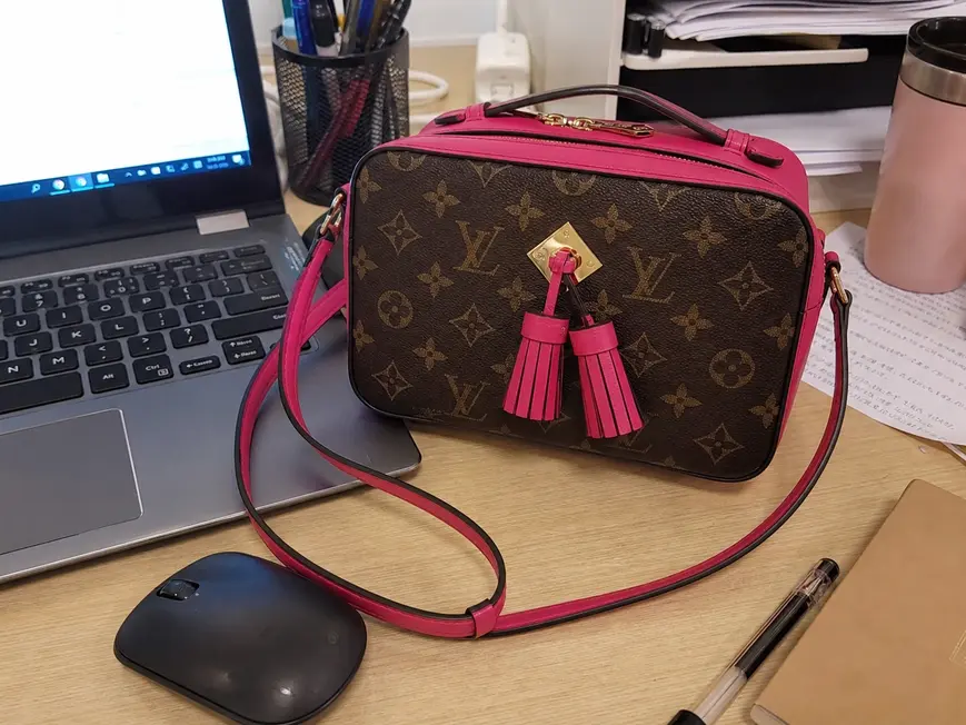 2018 Premium Monogram Canvas Saintonge Handbag-Freesia M43557 photo review