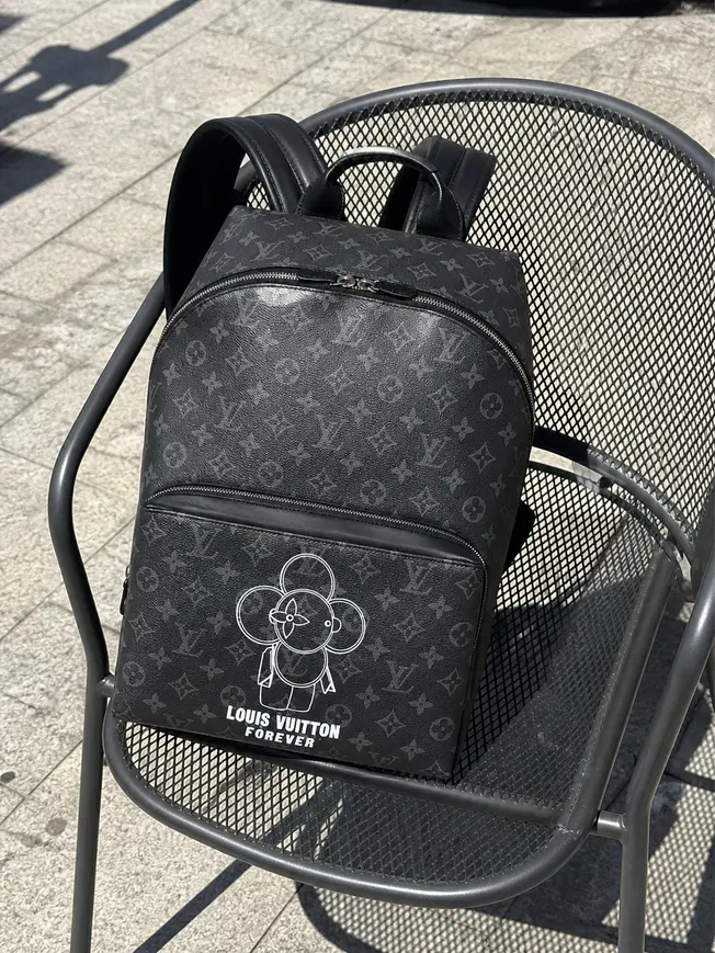 2018 Men Vivienne Premium Monogram Eclipse Apollo Backpack M43675 photo review