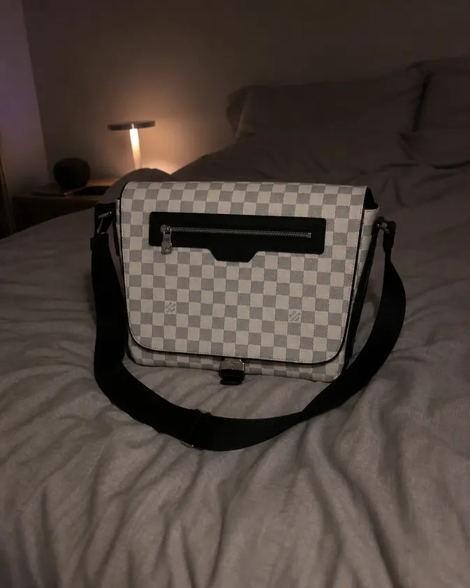 2018 Men House Damier Cobalt Matchpoint Messenger Bag N40019 photo review