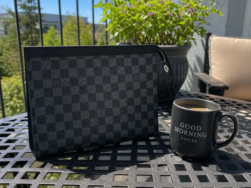 2018 Men Pochette Voyage MM Damier Graphite Canvas N41696 photo review
