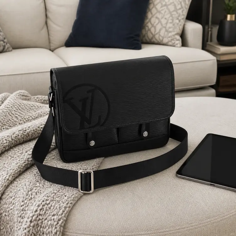 2018 Men Epi Cowhide Leather Messenger Bag-Noir M53492 photo review