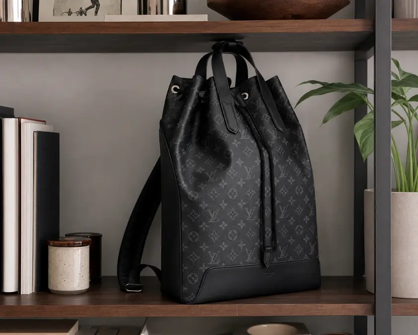 Premium Men Monogram Eclipse Backpack Explorer M40527 photo review