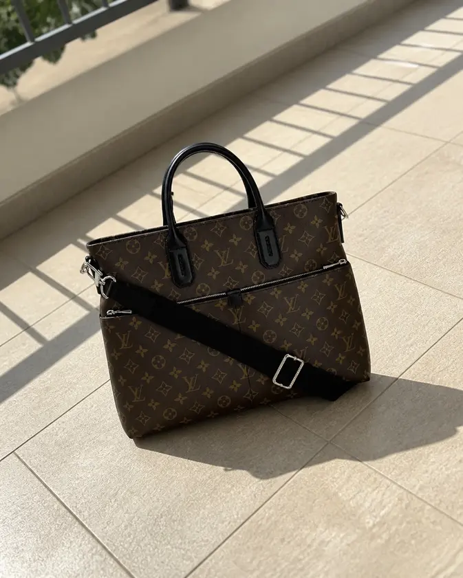 2015 Monogram Macassar Laptop Bag M61288 photo review