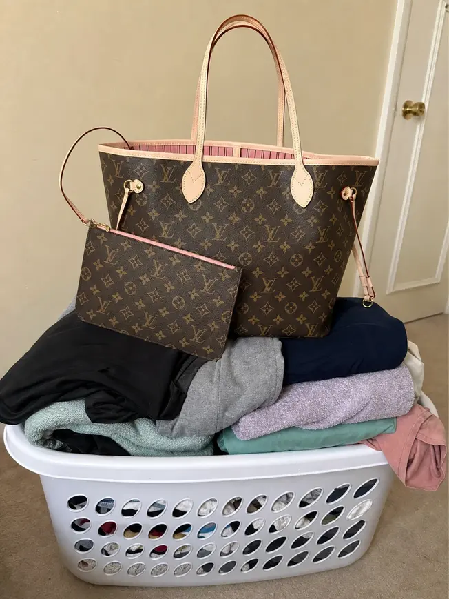 2015 Monogram Neverfull MM with pochette-Rose Ballerine M50366 photo review