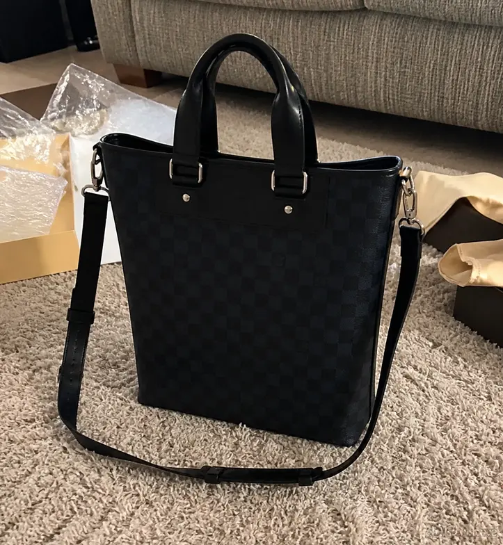 2015 Cabas Jour Damier Cobalt Canvas Bag N42223 photo review