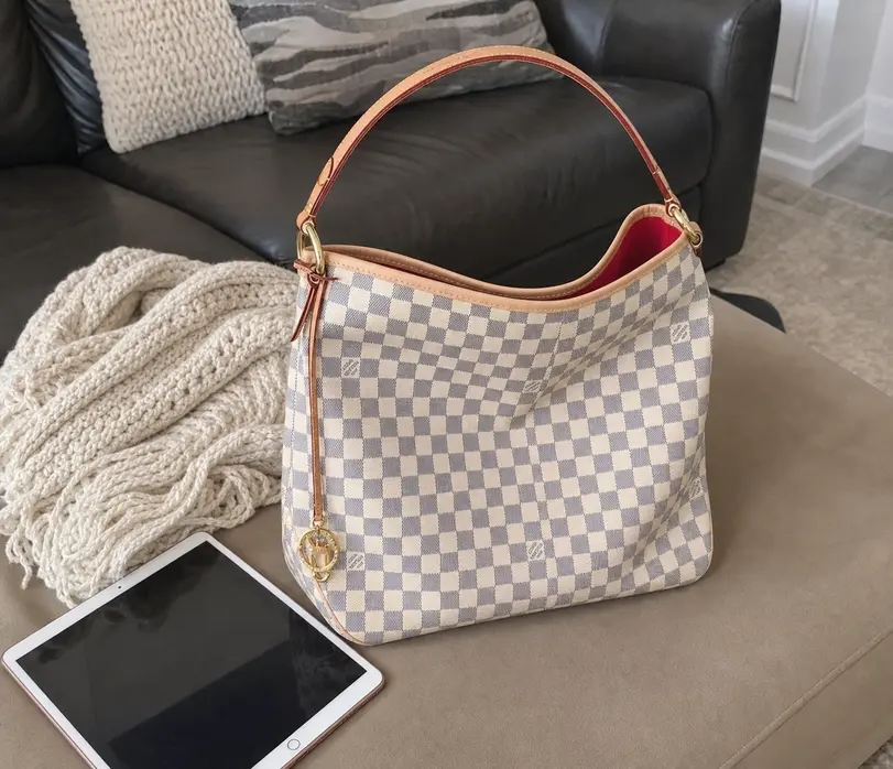 2015 Monogram Damier Azur delightful PM N41447 photo review