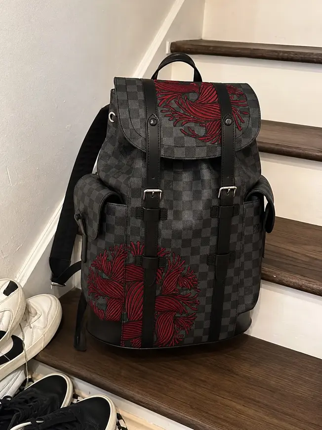 Premium 2016 Damier Graphite Christopher Backpack PM N41709 photo review