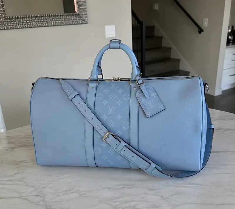 Keepall Bandouliere 50 Blue M14122 photo review