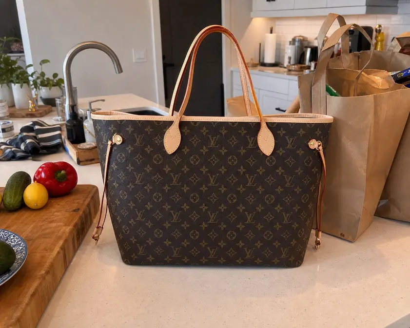 Neverfull GM Monogram Canvas Handbag Brown M46978 photo review