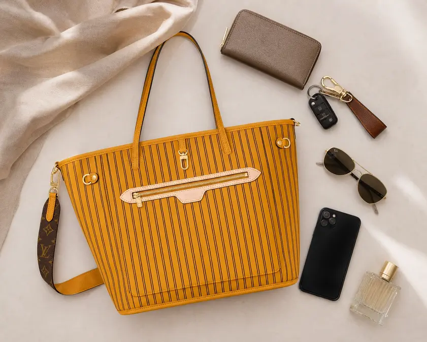 Neverfull Bandouliere Inside Out MM M12779 photo review