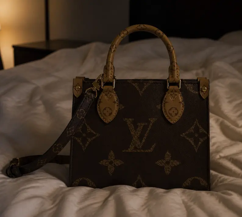 OnTheGo BB Monogram Reverse Canvas Handbag Brown M46839 photo review