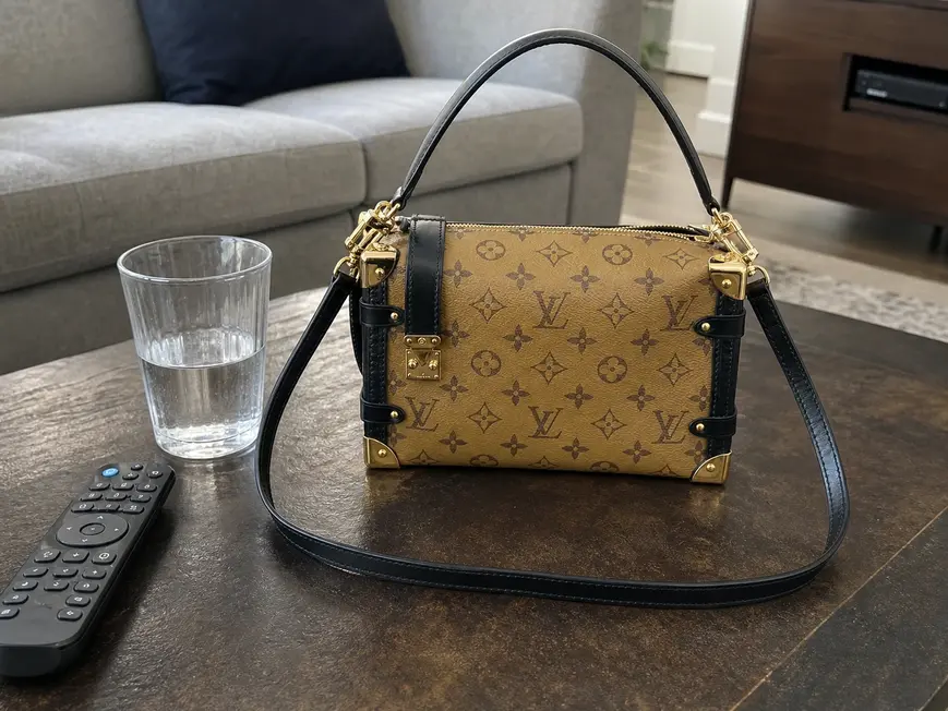 Monogram Canvas Side Trunk PM Handbag M46358-2 photo review