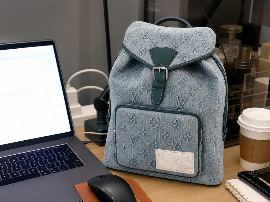Monogram Denim Montsouris Backpack M22534 photo review