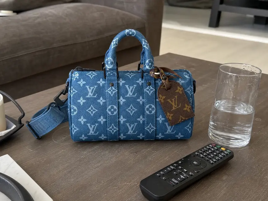Monogram Denim Keepall Bandouliere 25 M46803 photo review