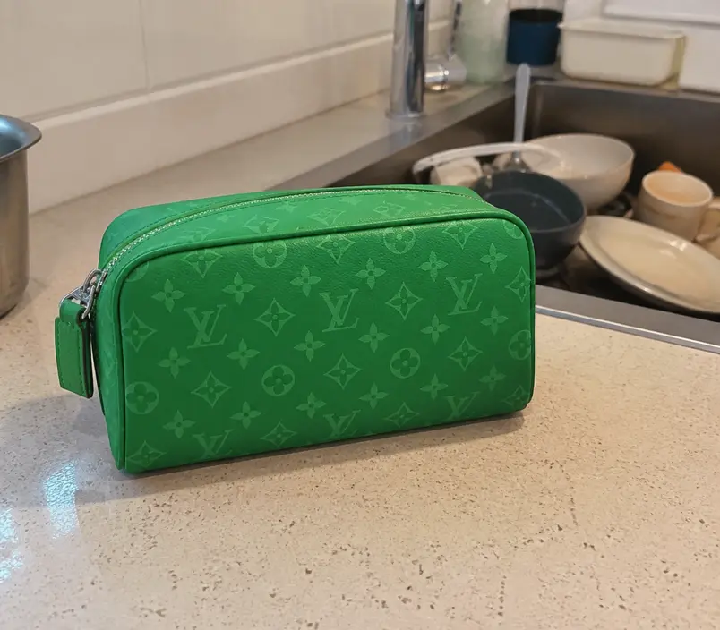Monogram Canvas Taigarama Dopp Kit Green M31013-Green photo review