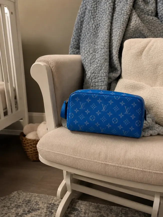 Monogram Canvas Taigarama Dopp Kit Blue M31013-Blue photo review