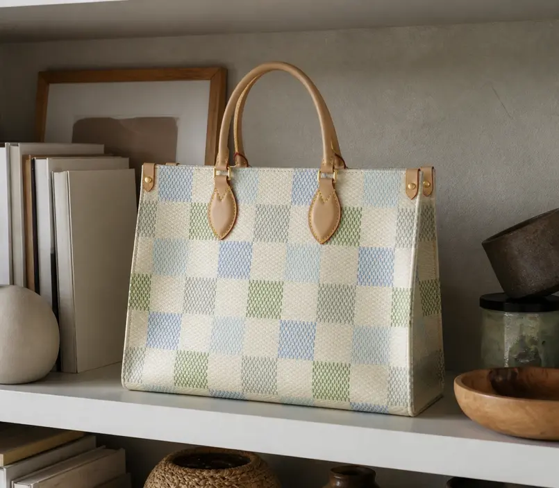 Damier Giant Canvas OnTheGo Handbag MM N40518 photo review