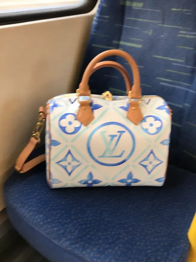 Monogram Tiles Speedy Bandouliere 25 Handbag M11264 photo review