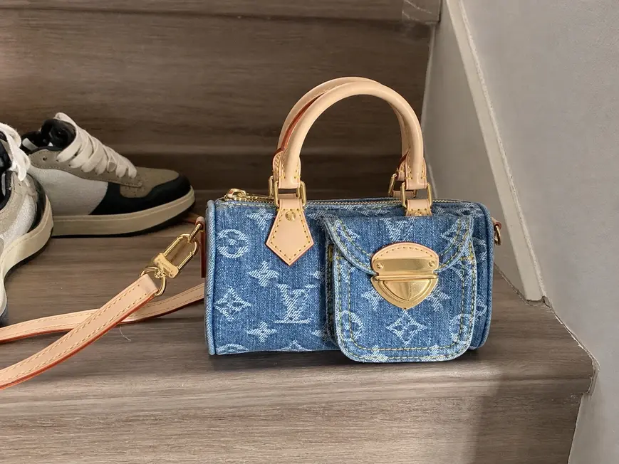 Monogram Denim Nano Speedy Handbag M82950 photo review