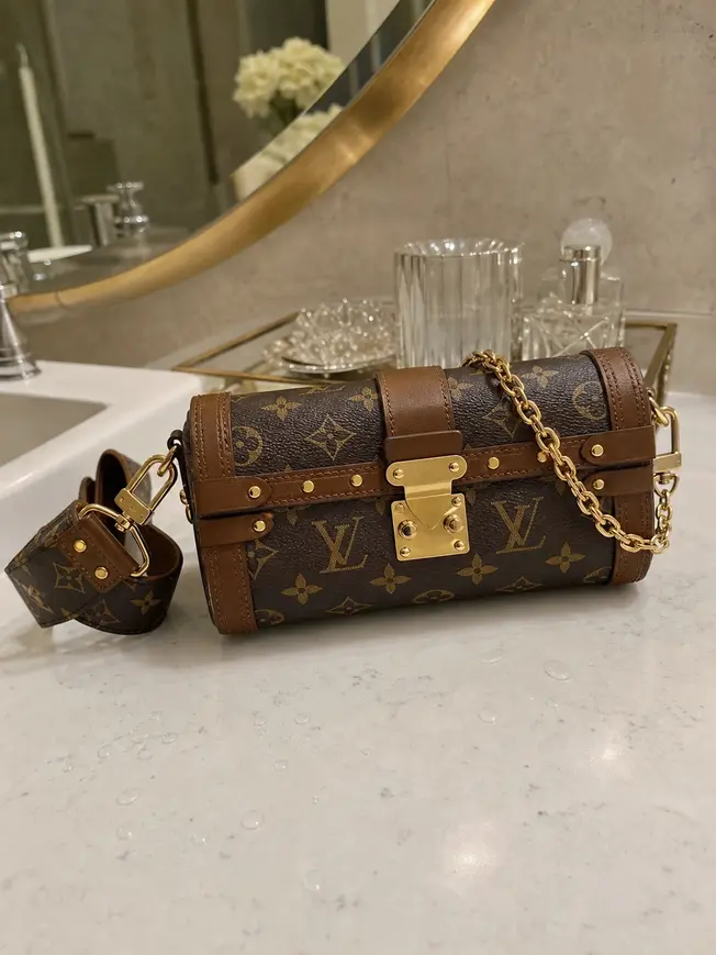 Monogram Canvas Papillon Trunk Handbag M57835 photo review