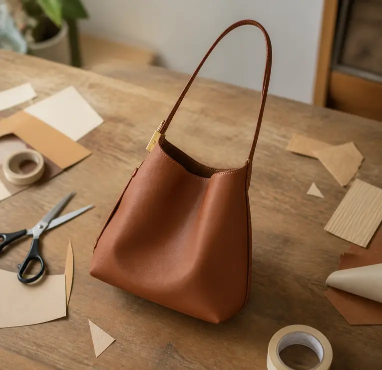Leather Low Key Hobo PM bag-Brown M25354 photo review