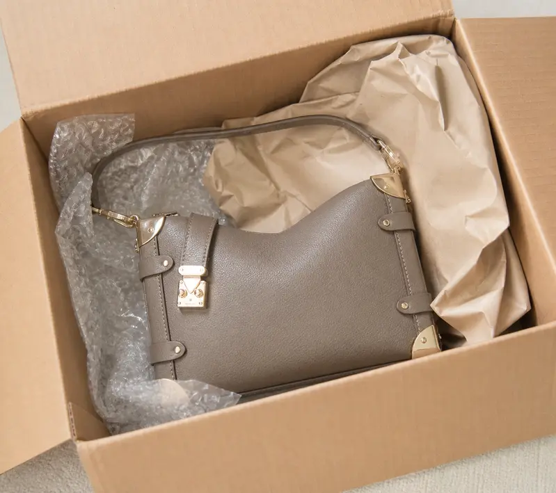 Monogram Side Trunk MM bag-Taupe M25072 photo review