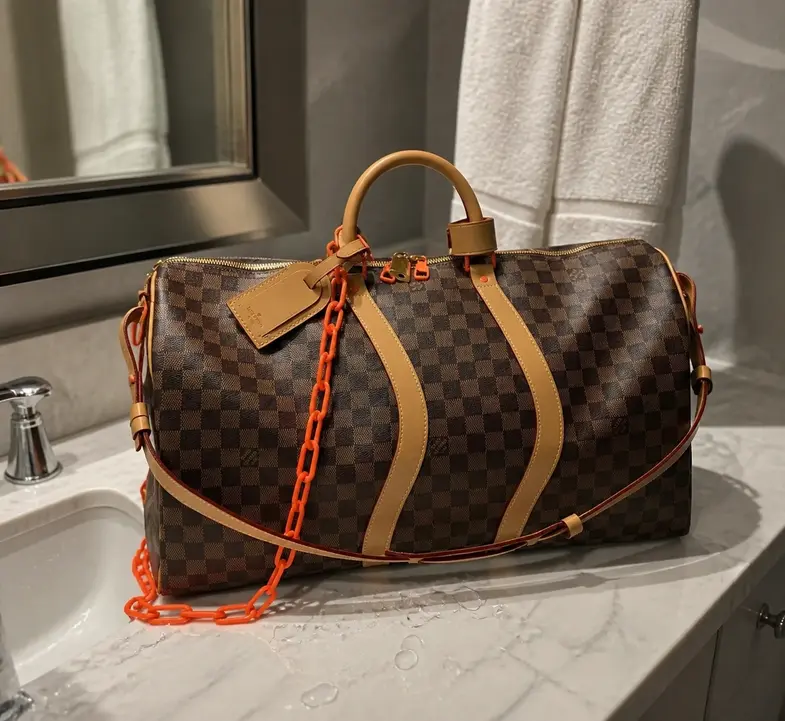 2019 Virgil Abloh Keepall Bandouliere 50 M53271-04 photo review