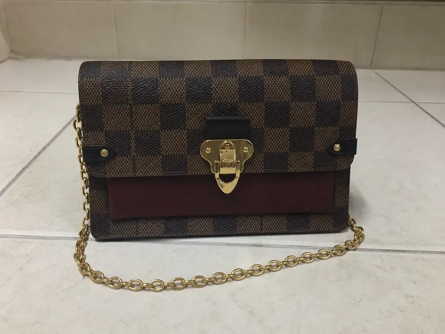 2019 Vavin Chain Wallet-Bordeaux / Black N60222 photo review