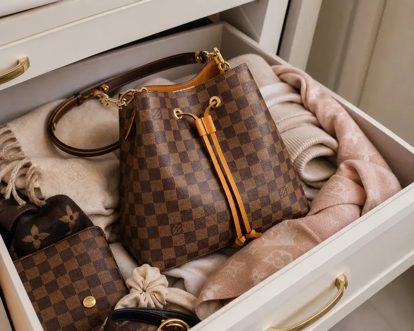 2020 Damier Ebene NeoNoe-Safran Yellow N40213 photo review