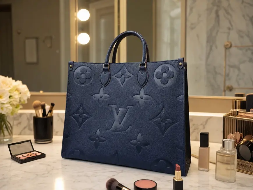 2020 Monogram Empreinte Giant Onthego GM-Blue M44926-Blue photo review