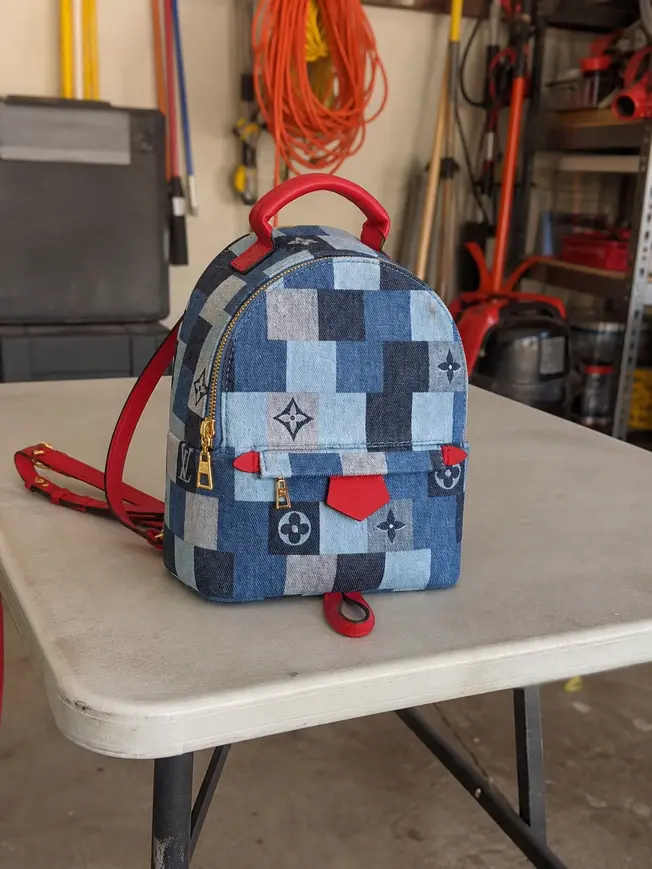 2020 Monogram Denim Palm Springs Mini Backpack M45043 photo review