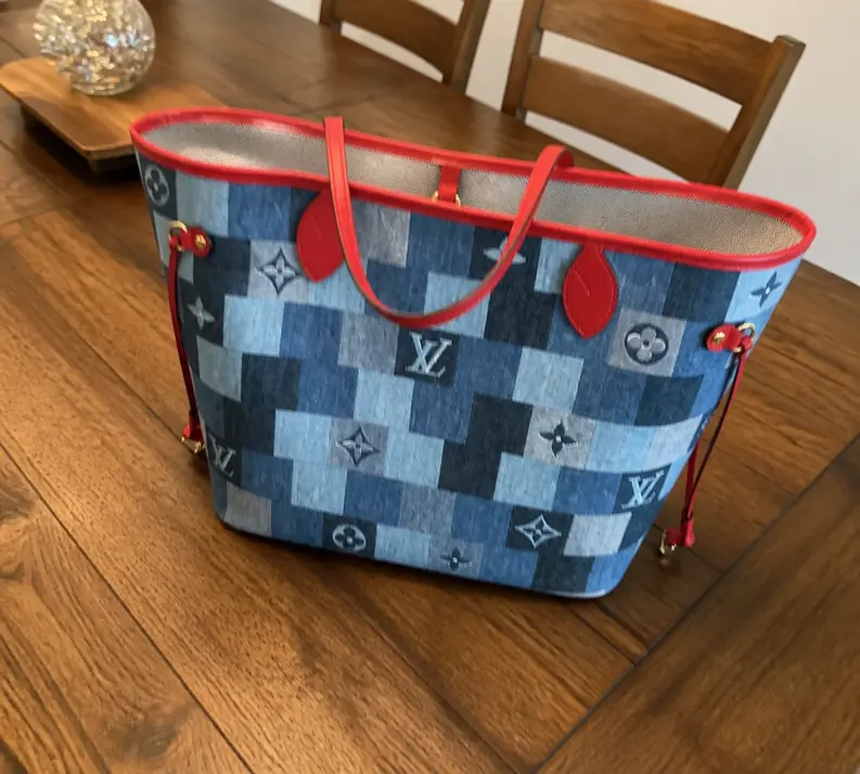 2020 Monogram Denim Neverfull MM M44981 photo review