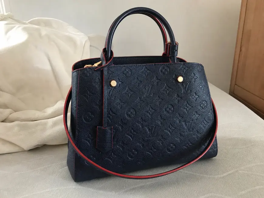 Monogram Empreinte Montaigne MM-Marine Rouge M42746 photo review